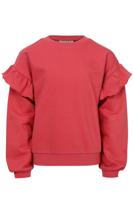 LOOXS Little Zomer sweater meisjes ruffel - Punch rood