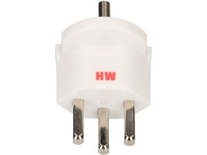 Max Hauri AG 135810 netstekker adapter Type J Type F Wit