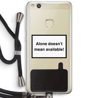 Alone: Huawei Ascend P10 Lite Transparant Hoesje met koord