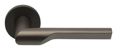 Formani deurkruk Rivio by Gensler GL101-G deurkruk geveerd op rozet - brons