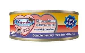 Renske vers paté kip met rund natvoer kitten 70 gram