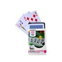 1x Speelkaarten plastic poker/bridge/kaartspel in box