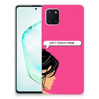 Samsung Galaxy Note 10 Lite Silicone-hoesje Woman Don't Touch My Phone