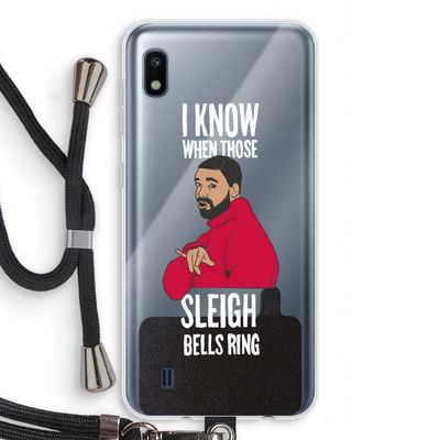 Sleigh Bells Ring: Samsung Galaxy A10 Transparant Hoesje met koord