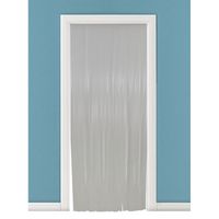 Vliegengordijn/deurgordijn PVC tris wit 90 x 220 cm - thumbnail