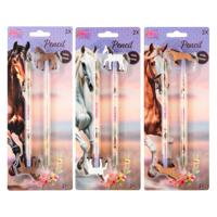 Creative Craft Group Paarden potloden met topper - 2st.