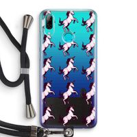 Musketon Unicorn: Huawei P Smart (2019) Transparant Hoesje met koord
