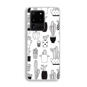 Cactusmotief: Samsung Galaxy S20 Ultra Transparant Hoesje