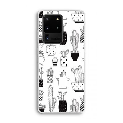 Cactusmotief: Samsung Galaxy S20 Ultra Transparant Hoesje
