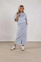 Nukus Roos Pullover Lurex Nks03062 Trui Korte Mouw 312 Cloudy