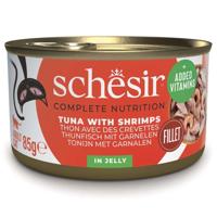 SCHESIR in jelly Tuna with shrimps - nat kattenvoer - 85 g