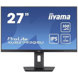 Iiyama ProLite LED-monitor Energielabel E (A - G) 68.6 cm (27 inch) 2560 x 1440 Pixel 16:9 1 ms HDMI, DisplayPort, Hoofdtelefoon (3.5 mm jackplug), USB 3.1 Gen