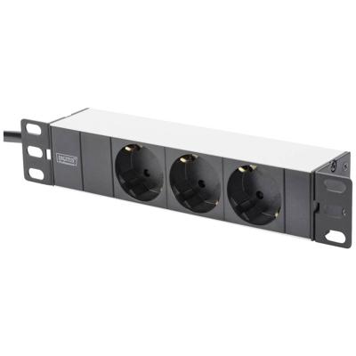 Digitus DN-95411 10 inch Stekkerdoos voor patchkast Geschikt voor kastdiepte: vanaf 300 mm Zwart