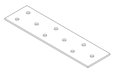 GB koppelplaat 40x150x2.0 sendzimir verzinkt | 100 stuks - GB014240100