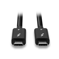 LINDY USB-C-displaykabel USB-C stekker, USB-C stekker 1.00 m Zwart 31120 - thumbnail