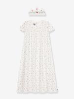 Nachthemd en kroontje kind PETIT BATEAU wit Nachthemd en kroontje kind PETIT BATEAU wit