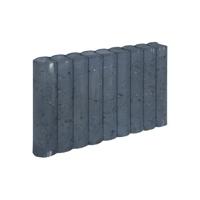 3 stuks! Rondo palissadeb zwart 8x35x50 cm - Gardenlux