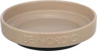 Trixie Be nordic voerbak kat keramiek / rubber taupe