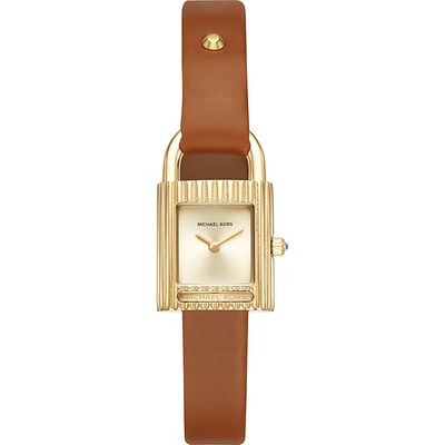 Horlogeband (Band + Kastcombinatie) Michael Kors MK2693 Leder Bruin 12mm