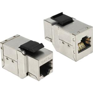 DeLOCK Keystone RJ45 Bu-Bu Cat6a metall