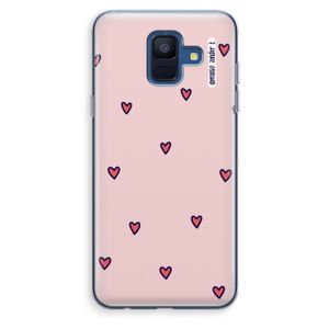 Hartjes: Samsung Galaxy A6 (2018) Transparant Hoesje