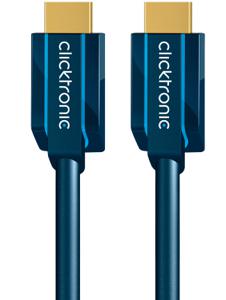 ClickTronic 10m High Speed HDMI HDMI kabel HDMI Type A (Standaard) Blauw