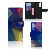 Sony Xperia 5 Bookcase Polygon Dark - thumbnail