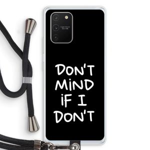 Don't Mind: Samsung Galaxy S10 Lite Transparant Hoesje met koord