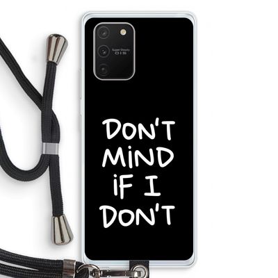 Don't Mind: Samsung Galaxy S10 Lite Transparant Hoesje met koord