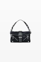 Tas met gesp in leatherlook-effect - BLACK - U