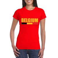 Rood Belgium supporter shirt dames