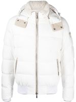 Moorer veste matelassée à capuche - Blanc