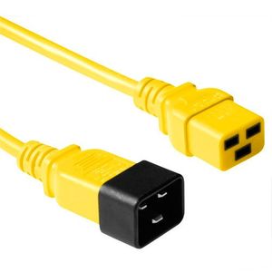 ACT AK5103 230V Stroomkabel C19/C20 Geel - 3 meter