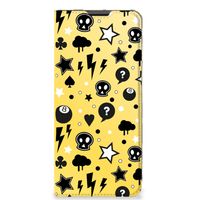 Mobiel BookCase Motorola Moto G51 5G Punk Geel - thumbnail