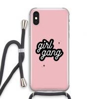 Girl Gang: iPhone XS Transparant Hoesje met koord