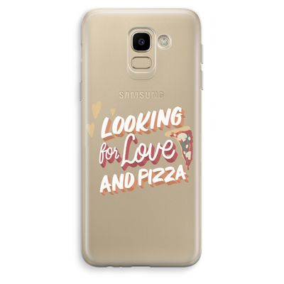 Pizza is the answer: Samsung Galaxy J6 (2018) Transparant Hoesje