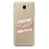 Pizza is the answer: Samsung Galaxy J6 (2018) Transparant Hoesje