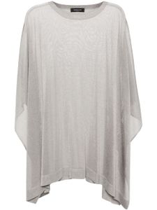 Fabiana Filippi cape en maille - Gris