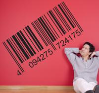 Barcode Muursticker Wanddecoratie