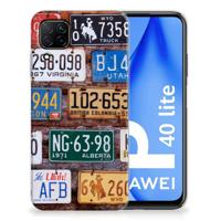 Huawei P40 Lite | Siliconen hoesje | met foto Kentekenplaten