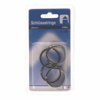 Sleutelringen - 8x - 3 cm - ijzer - sleutelhanger ringen