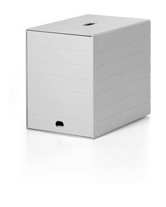 Durable Ladenbox | 7 laden m. intrekbare voorklep | grijs H322xB250xD365 mm | 1 stuk - 1712001050 1712001050