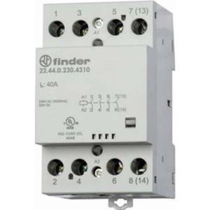 Finder 22.44.0.230.4310 Contactor 4x NO 230 V/DC, 230 V/AC 40 A 1 stuk(s)