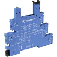 Finder 93.01.3.240 Relaissocket Met houderbeugel, Met LED, Met EMC-ontstoringsschakeling Geschikt voor serie: Finder serie 34 (l x b x h) 88 x 6.2 x 76 mm 1 - thumbnail