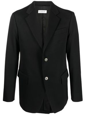 Lanvin blazer en laine à simple boutonnage - Noir