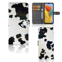 Samsung Galaxy M14 | Telefoonhoesje | Met pasjeshouder | Koeienvlekken