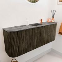 Toiletmeubel Mondiaz Joya Dlux | 113.2 cm | Meubelkleur Shadow | Faye wastafel Sombra Wasbak Midden | 1 kraangat