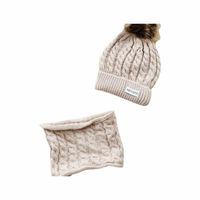 Baby Dutch muts en sjaal beige Maat