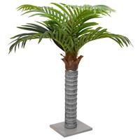 Kunstpalmboom 6 bladeren 100 cm groen