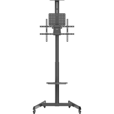 SpeaKa Professional SP-TVC-1300 TV-wagen In hoogte verstelbaar, Zwengel, Cameraplank, Apparaatplank 94,0 cm (37) - 190,5 cm (75) Vloerstandaard,